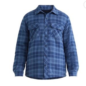 George Men's  Fleece Lined Shirt Jacket Size L